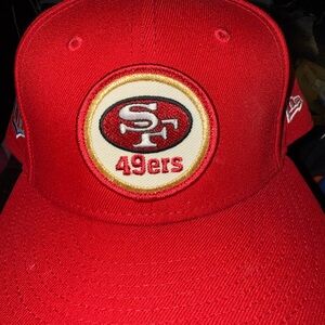 New Era 59Fifty Fitted San Francisco 49ers Hat Size 7 3/4 Excellent Condition
